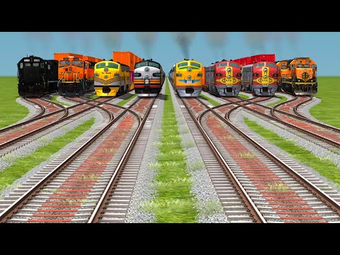 When American Locomotives Line Up Like Legends Pro Train Sim 🇺🇲🚂