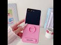 Dress Up Your Samsung Galaxy Z Flip7 5G with this Lovely Skin Touch Kickstand Cover with Ring Holder