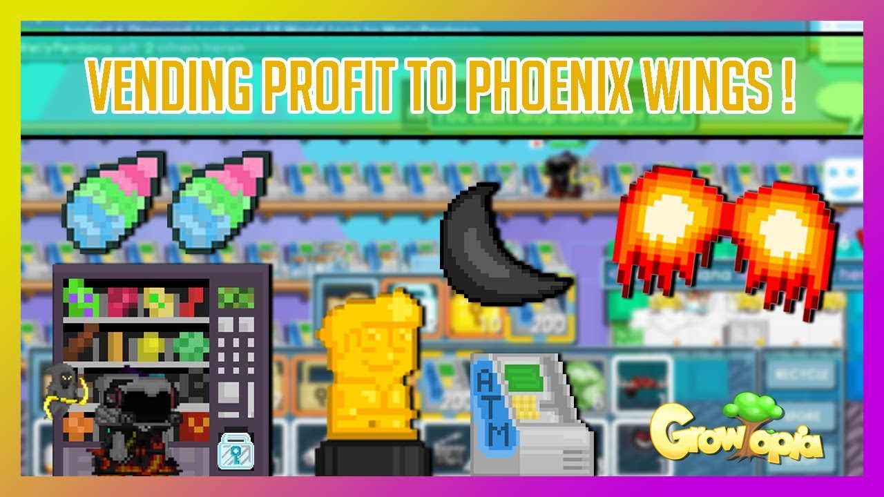 Selling Growie Award , Buying 3K Chands & ATMS | Road To Phoenix Wings #3 - Growtopia !