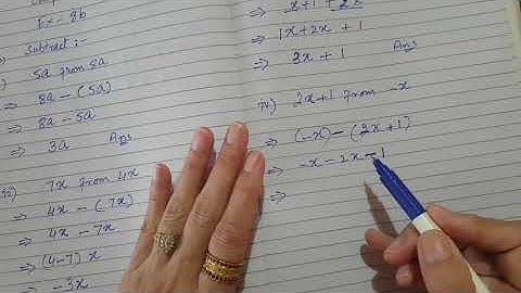 Exercise 8b | Question 3 | Chapter#8 | Introduction to Algebra | Class 6