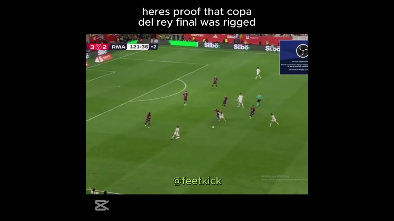 copa del rey final was rigged.