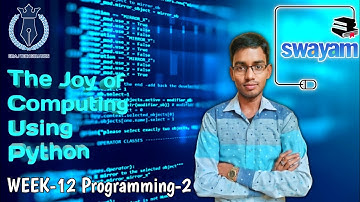 Swayam || The Joy of Computing Using Python Week-12 Programming Assignment-2 Solution || NPTEL 2023