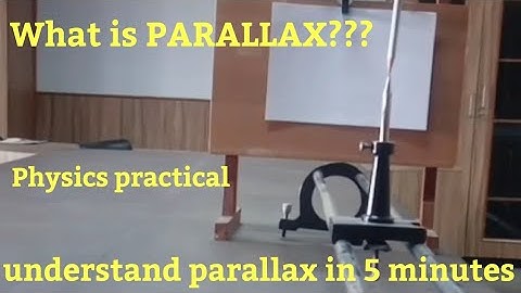 what is parallax in optics experiment । class 12 physics practicals