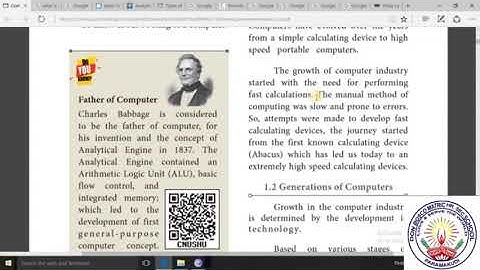 XI Std. Computer Science, Computer Applications-Chapter 1-Introduction to Computers(Part-1) 17092020