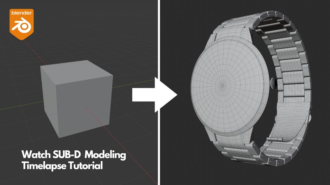 Watch SUB-D Modeling Tutorial - Timelapse Blender - YouTube