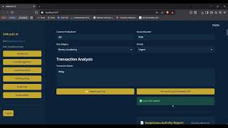 SARcastic AI | AI-Powered SAR Narrative Generator with Audit Trail | AML Compliance Prototype Demo screenshot 1