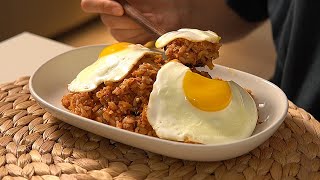 Easy Kimchi Fried Rice | with Tuna