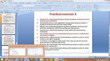 Data Analysis using SPSS -3(Inferential statistics)