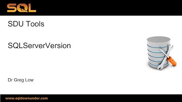 SDU Tools 115   Determine SQL Server Version using T-SQL