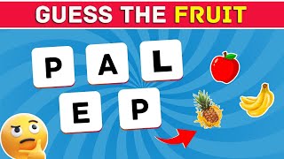 Guess the Fruit: Unscramble and Win! 🍏🍓🥭 Scramble Word Quiz