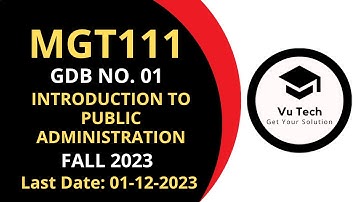 MGT111 GDB 1 SOLUTION FALL 2023 | MGT111 GDB 1 SOLUTION 2023 | MGT111 GDB 1 2023 | MGT111 GDB 2023