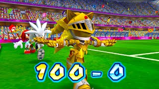 Mario and Sonic at the Olympic Games Tokyo 2012 Football Super Sonic vs Team Luigi & Waluigi