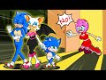 Poor Mommy Amy &amp; Mom Rouge - Sonic! Please Don&#39;t Leave Me Alone - Sonic Life Stories