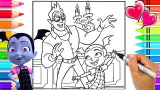 Vampirina and Boris Coloring Page | Vampirina Coloring Book | Disney Jr. Vampirina