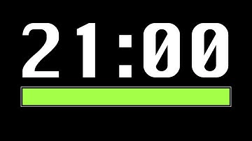 21 Minute Timer [ Progress Bar ] - 4K 60 FPS