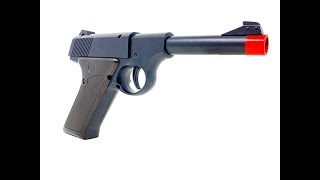 Softair Pistole Metall Air Soft Gun Wehrmacht Federdruck Spielzeug W21 schwarz screenshot 5