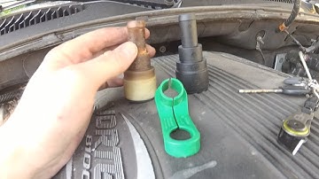 Chevy Truck Heater Hose Quick Disconnect Removal DIY