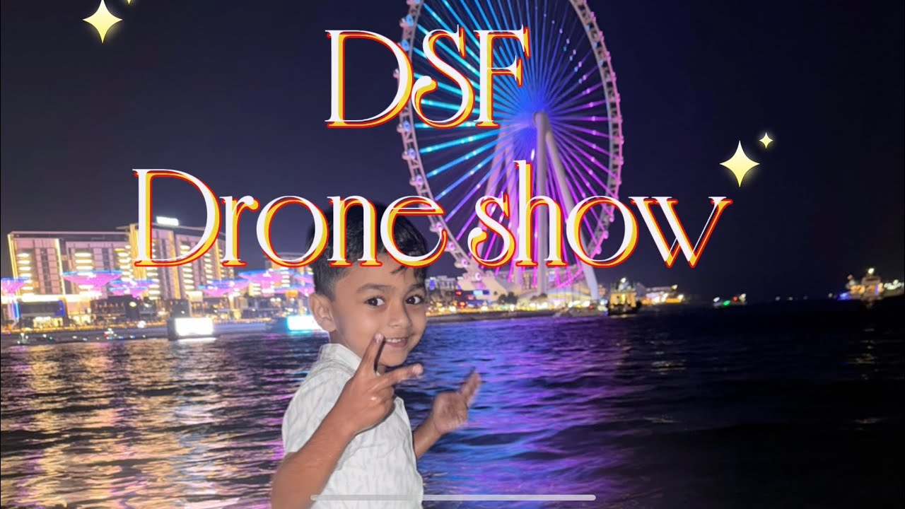 🔥 Dubai DSF Drone Show 2026 | 1000+ LED Drones Light Up the Sky ✨ | JBR & Bluewaters
