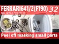 【LIVE】32　本組立　細かい部品の塗り分けマスキングはがし　タミヤ 1/12 フェラーリ641/2 をつくる