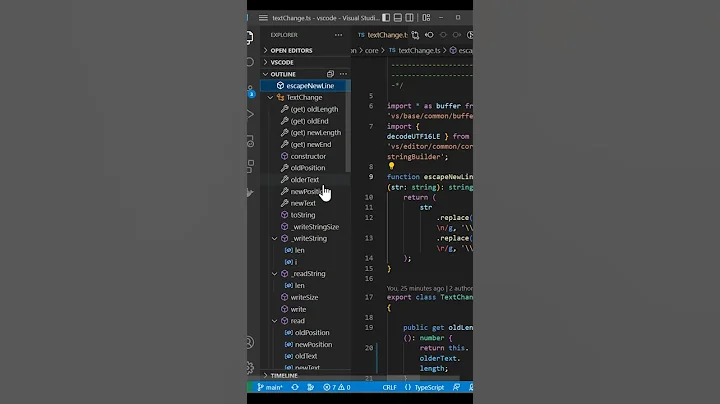 Navigate your code more quickly with the outline view!