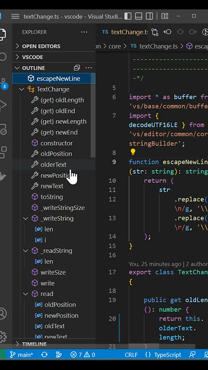 Navigate your code more quickly with the outline view!