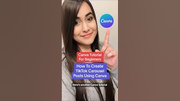 How To Create A TikTok Carousel Post Using Canva  #shorts