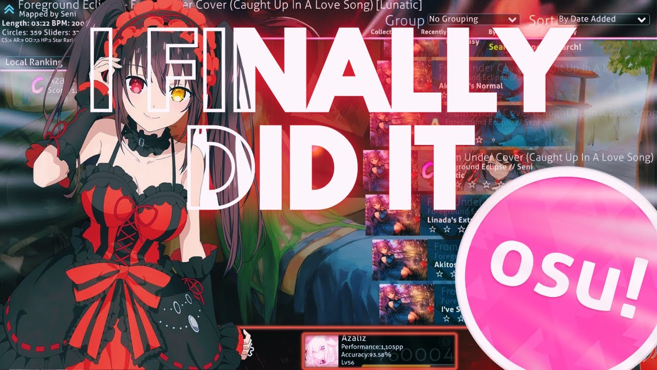 THE FIRST TIME BEATING A 5⭐ MAP in OSU! "FROM UNDER COVER" - YouTube