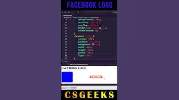 Facebook logo Design With HTML #shorts