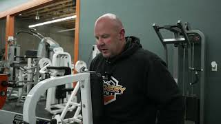 Hammer Strength plate loaded seated dip machine