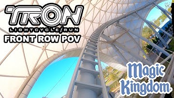 Tron Lightcycle Run Front Row POV Magic Kingdom Tomorrowland Launch Coaster