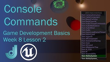 Game Development Basics - Week 8: Lesson 2 [Console Commands]