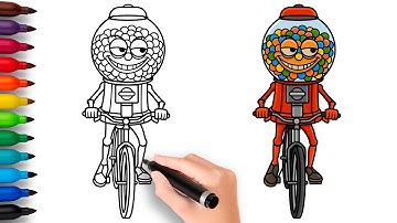 HOW TO DRAW CHICLETEIRA BICICLETEIRA | Italian Brainrot Animals - Easy Step by Step Drawing