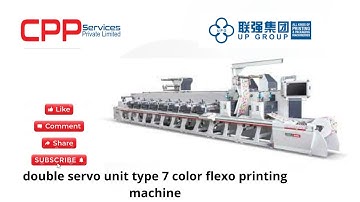 Double Servo Unit Type 7 Color Flexo Printing Machine