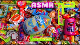 Asmr Candy Opening Nail Tapping Push Pop Baby Bottle Ring Pop Juicy Drop Kinder Joy Egg Chocolate