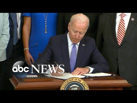 Biden signs bill to give more money to victims of violent crimes.