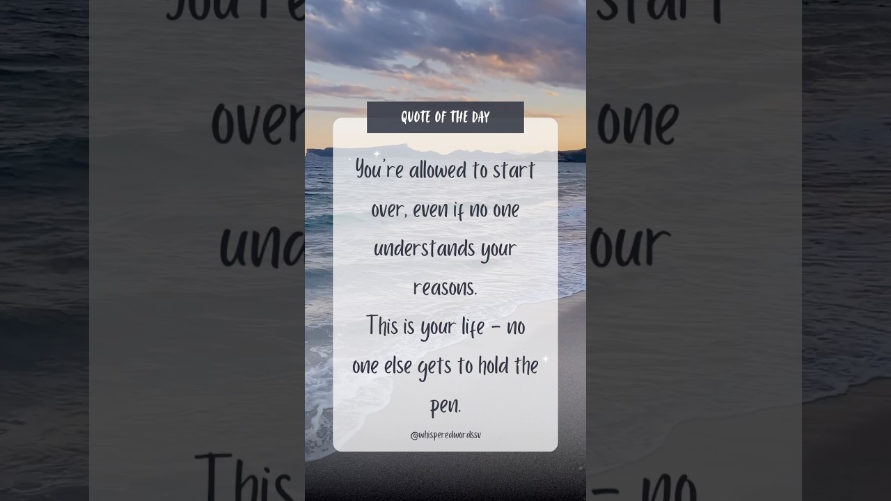 New chapter. My rules. ✍️✨ 