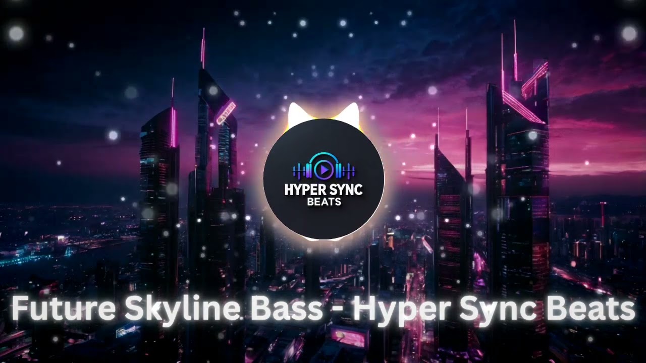 Futuristic City Skyline Drone + Future Bass Beat 🌃 Neon Night Aesthetic