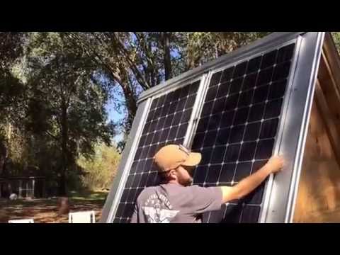 Portable solar trailer install by Off Grid Contracting