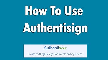 How to use Authentisign