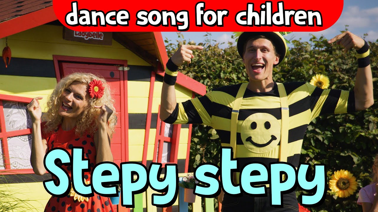 Bumblee and Ladybelle - Stepy stepy - dance song for children #educational #forkids