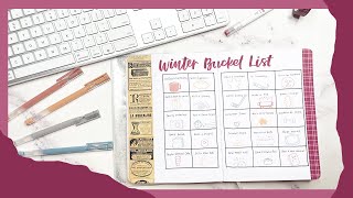 Winter Bingo Bucket List ✨