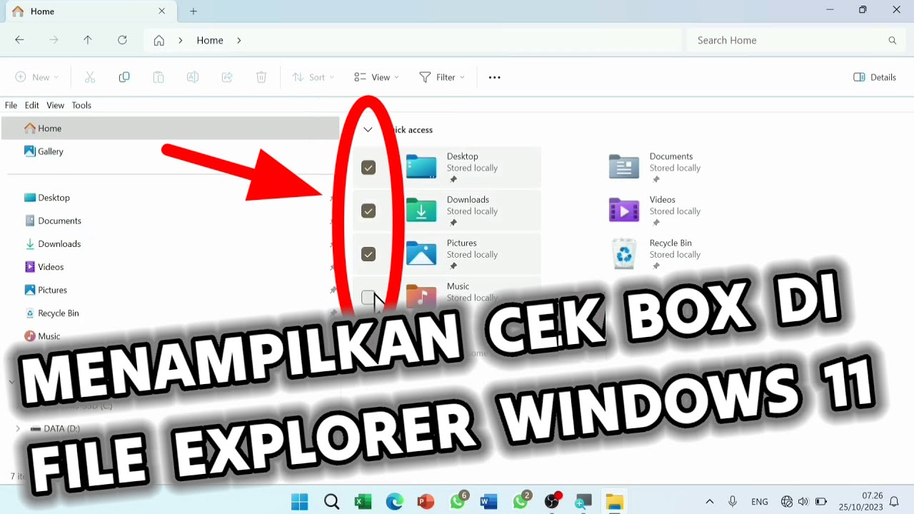 Tutorial Memunculkan Dan Menyembunyikan "Check Boxes" di File Explorer ...