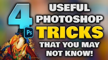 4 HIDDEN Photoshop Tips & Tools you may not know! Photoshop Tutorial