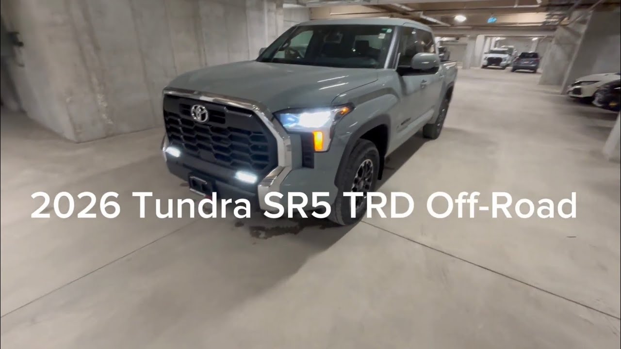 2026 Toyota Tundra 4x4 Crewmax SR SR5 TRD Off Road Package Crew Cab in Lunar Rock in London ON
