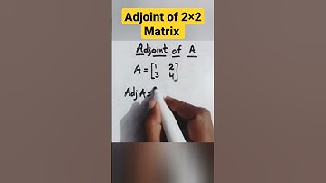 Adjoint of 2×2 Matrix
