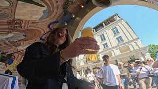 How We Created a Giant Hand-Painted Fresco for Peroni