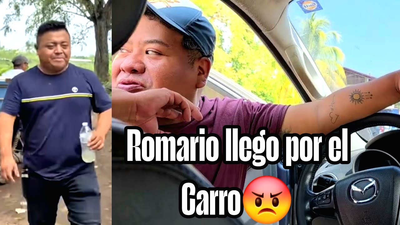Romario bien enojado con Miguel quien te dijo que manejaras el carro😡