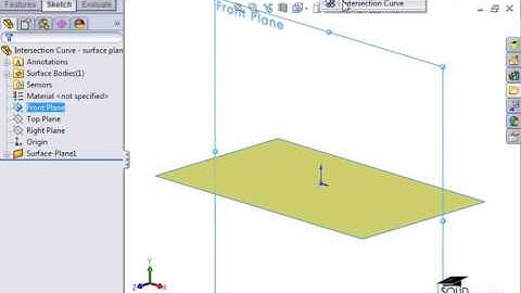 1 Advanced Sketching   15 Intersection Curve