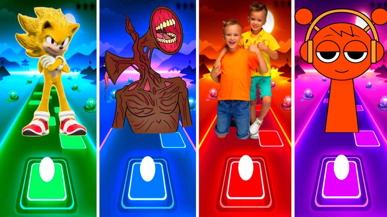 Sonic The Hedgehog 🆚 Siren Head 🆚 Vlad Niki 🆚 Incredibox Sprunki.💥Who Is The Best? 🤔