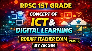 Ict And Digital Learning Rpsc 1St Grade Pedagogy Ict Most Important Topic 2026